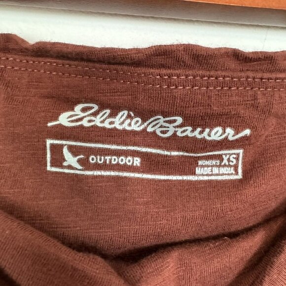 Eddie Bauer Outdoor Brown Orange Maxi Skirt Embroidered Aztec Print Size XS - Picture 3 of 7